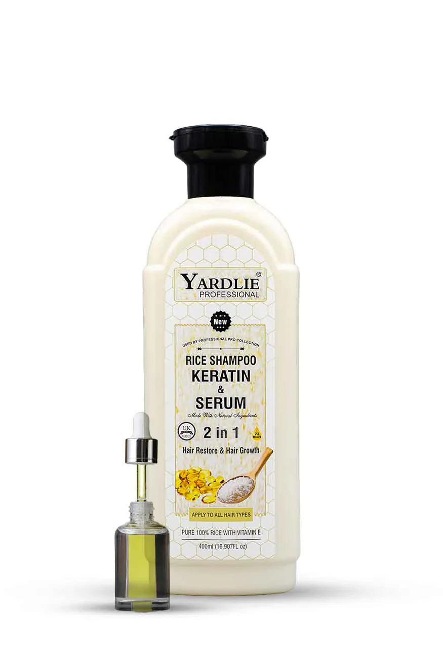 Yardlie Rice Hair Oil Shampoo Serum Set