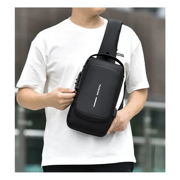 Crossbody Tech Sling Bag USB Charging