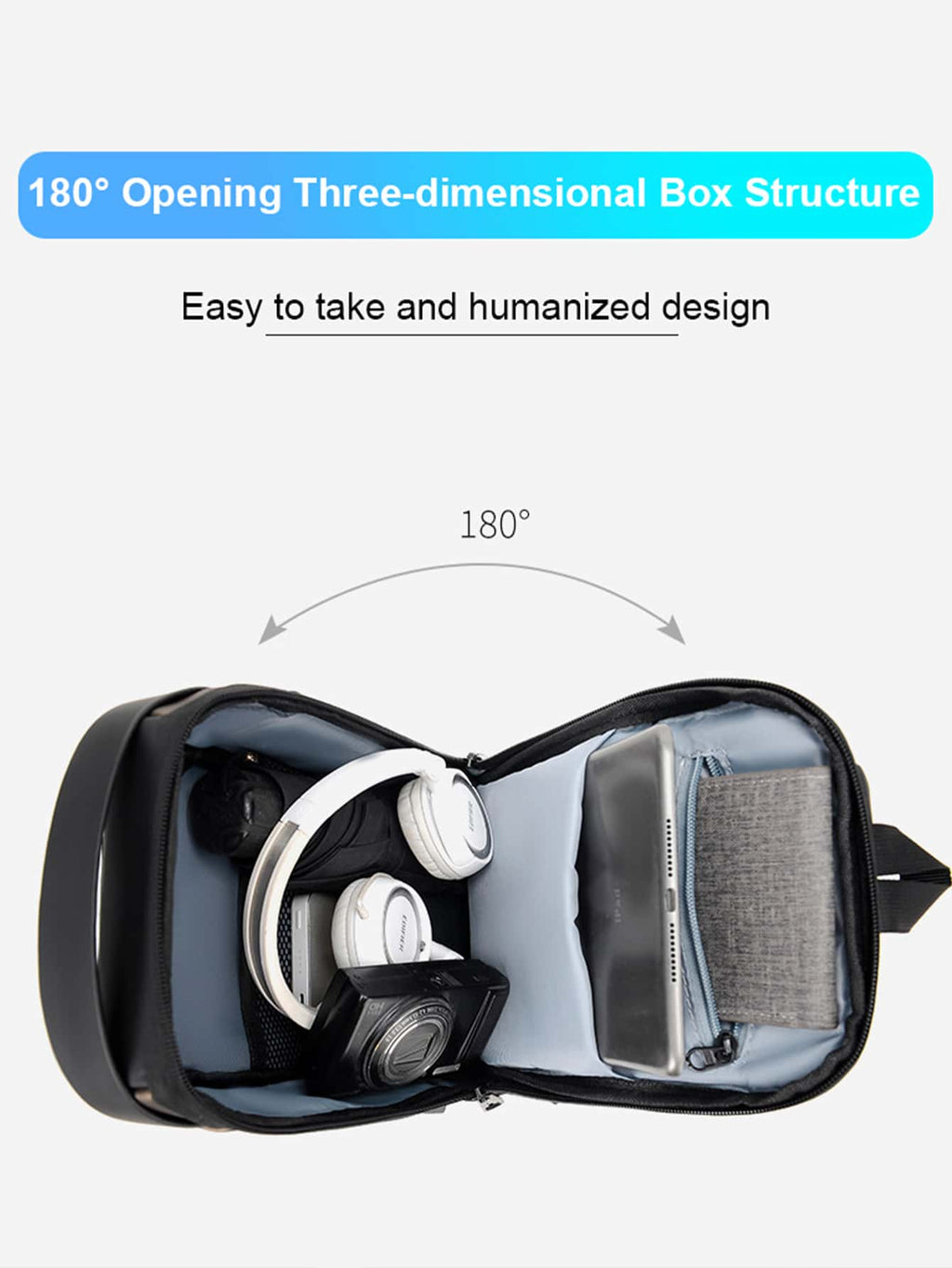Crossbody Tech Sling Bag USB Charging