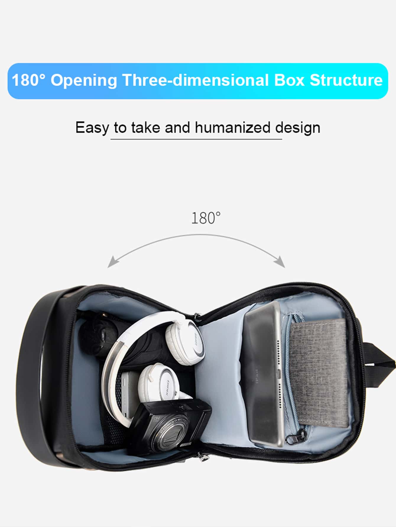 Crossbody Tech Sling Bag USB Charging
