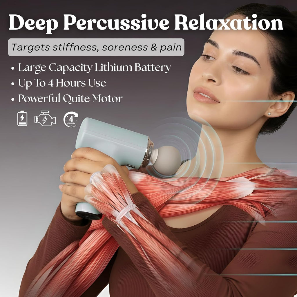 9-Head Electric Massage Gun – Deep Tissue Full Body Massager