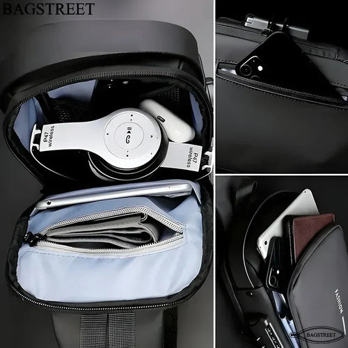 Crossbody Travel Bag with USB Charging