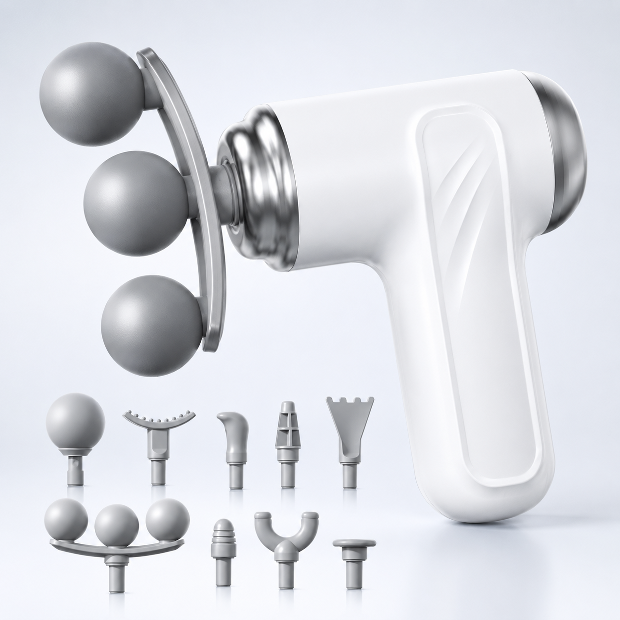9-Head Electric Massage Gun – Deep Tissue Full Body Massager