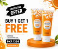 CODRA Orange Enzyme Exfoliating & Brightening Face Gel – Natural Deep Cleansing Facial Scrub