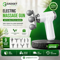 9-Head Electric Massage Gun – Deep Tissue Full Body Massager
