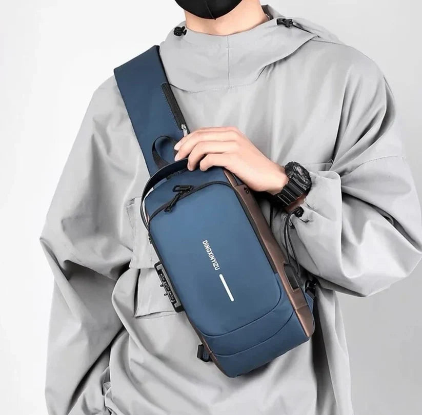 Crossbody Tech Sling Bag USB Charging