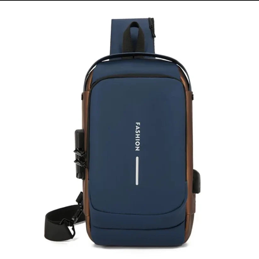 Crossbody Tech Sling Bag USB Charging