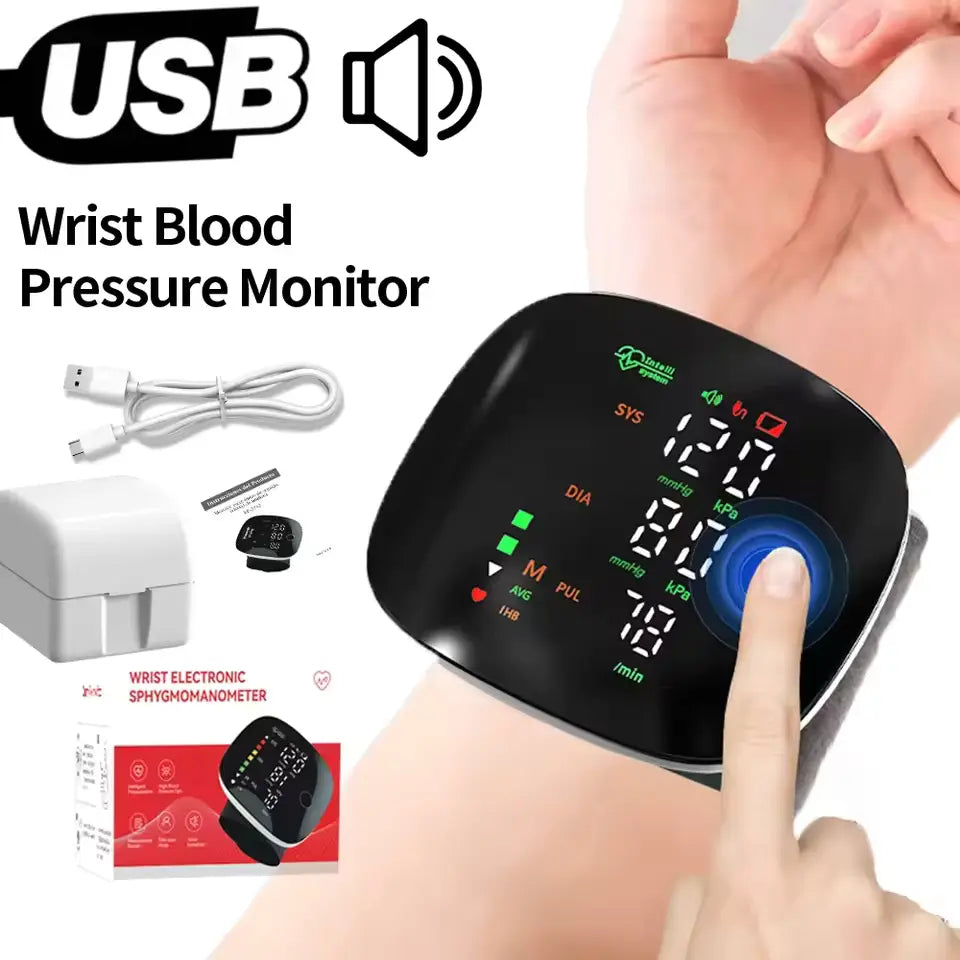 Digital Wrist Blood Pressure BP Monitor