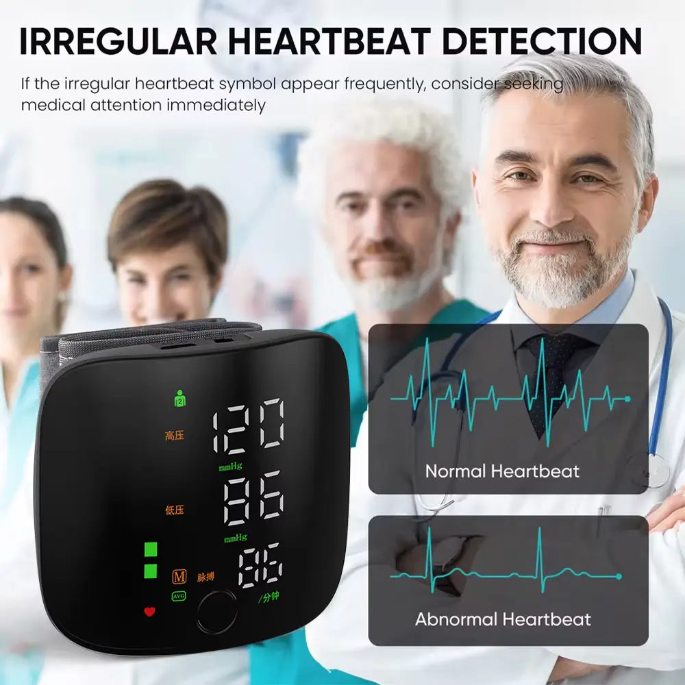 Digital Wrist Blood Pressure BP Monitor