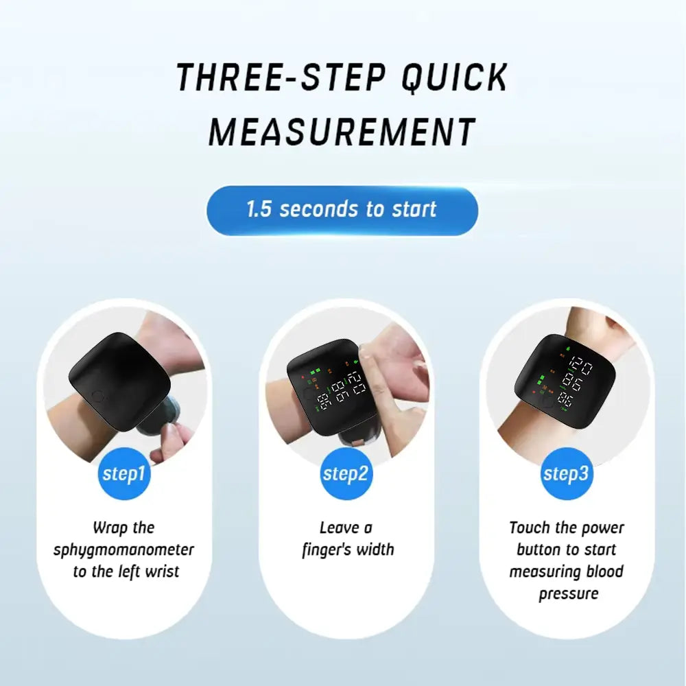 Digital Wrist Blood Pressure BP Monitor