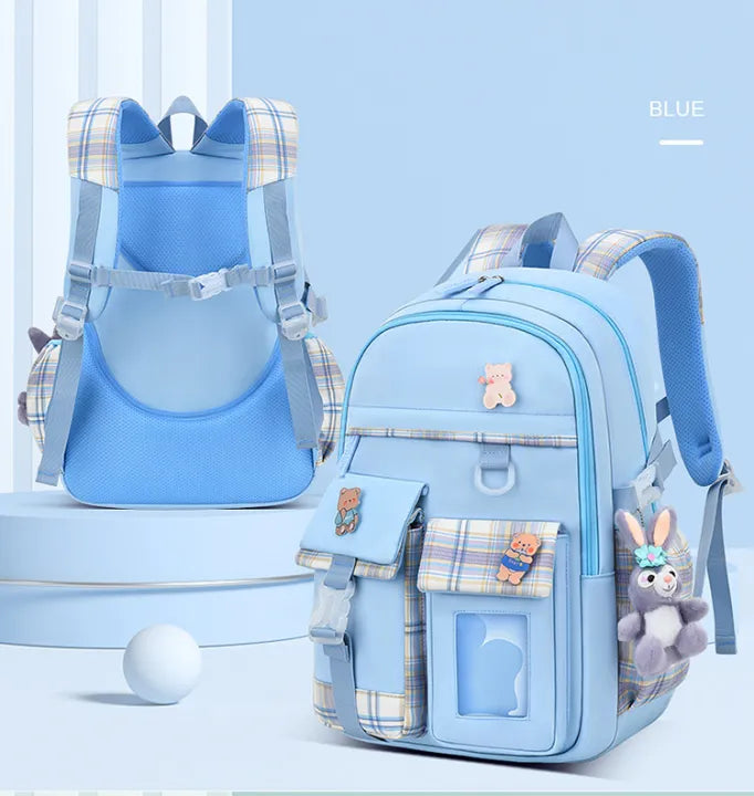 Cute Women Multi-Pocket School Backpack
