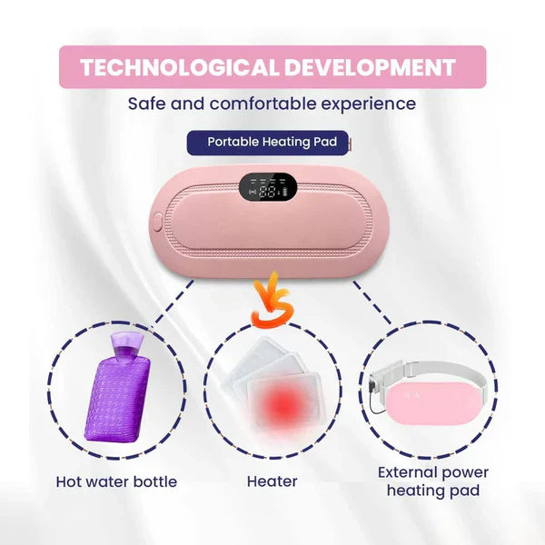 Electric heating pad massager belt in beautiful gift box packaging