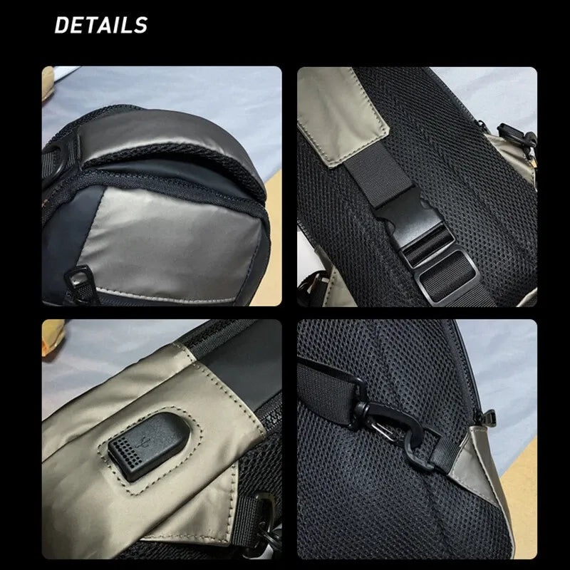 Men Women Crossbody Sling Chest Backpack